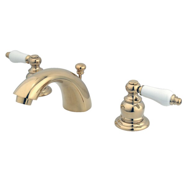 KB952PL Victorian Mini-Widespread Bathroom Faucet, Polished Brass